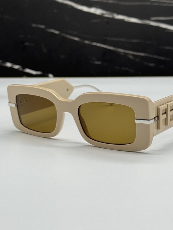 NEW FENDI FE40133I 57E SUNGLASSES BEIGE WOMEN EYEWEAR FENDI main image 9
